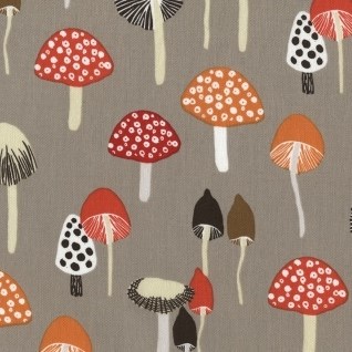 Mushrooms in Pewter