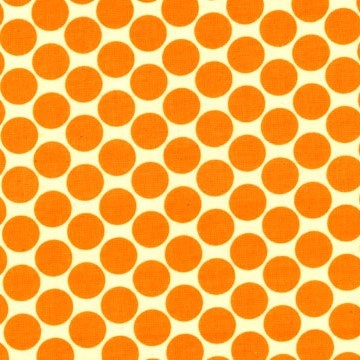 Full Moon Polka Dot in Tangerine