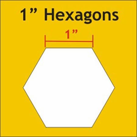 Hexagon 1" Paper Pieces - 100 PACK
