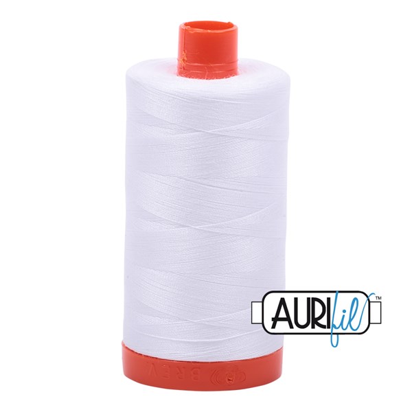 Aurifil 50wt Thread | 1422 Yards - White 2024