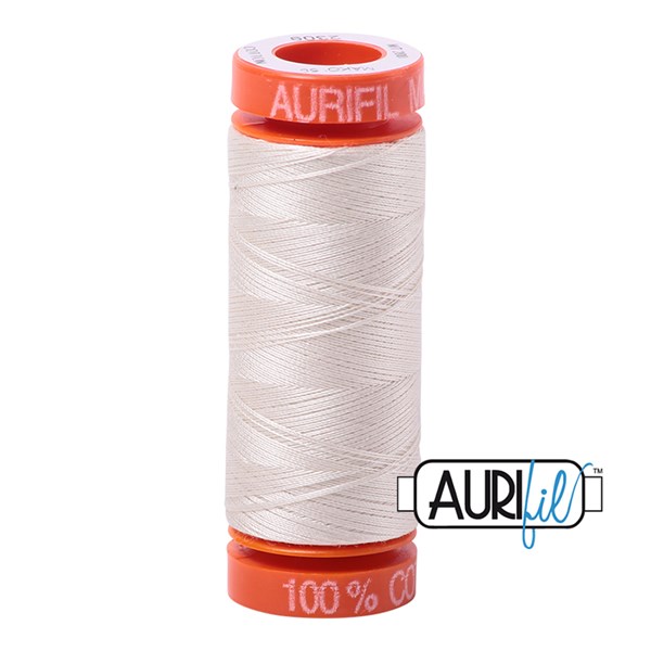 Aurifil 50wt Thread | 220 Yards - Silver White 2309