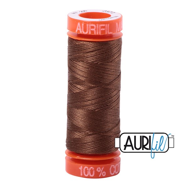 Aurifil 50wt Thread | 220 Yards - Dark Antique Gold 2372