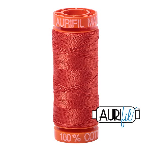 Aurifil 50wt Thread | 220 Yards - Red Orange 2245