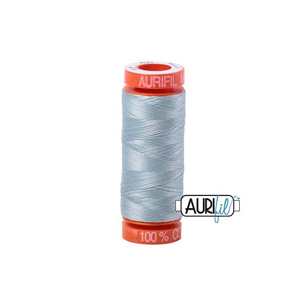 Aurifil 50wt Thread | 220 Yards - Bright Grey Blue 2847