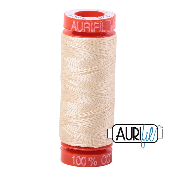 Aurifil 50wt Thread | 220 Yards - Butter 2123