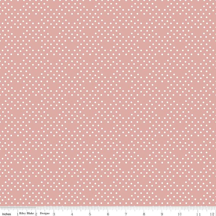 BloomBerry Dots - Dusty Rose
