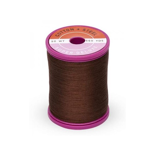 Cotton + Steel Thread 50wt | 600 Yards - Dk. Brown
