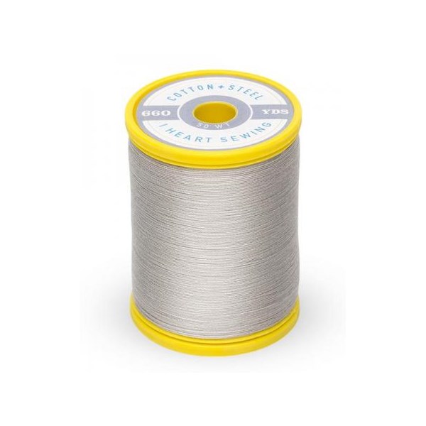 Cotton + Steel Thread 50wt | 600 Yards - Nickel Gray