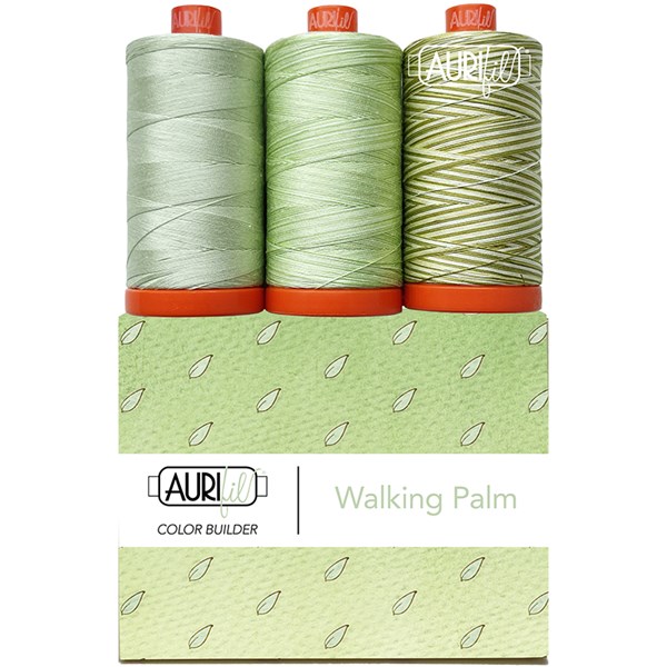 Flora Aurifil Color Builder 50wt - Walking Palm