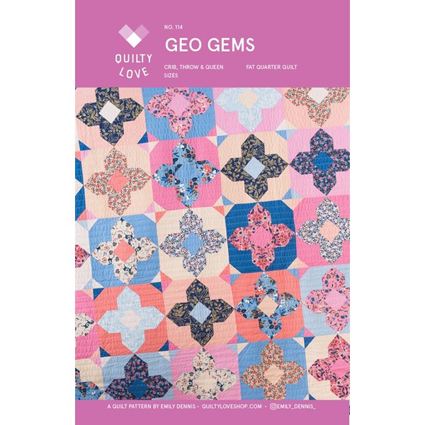 Geo Gems Pattern | Quilty Love