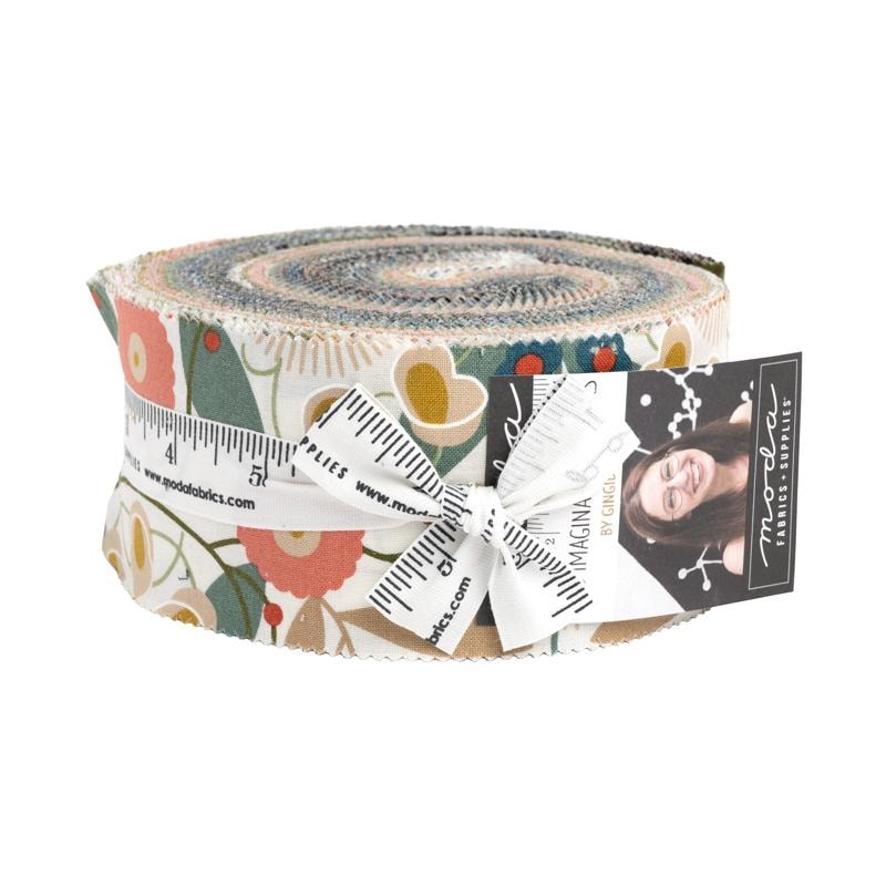 Imaginary Flowers Jelly Roll | Gingiber | 40 - 2.5" Strips