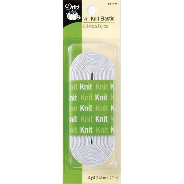 Knit Elastic 1/4'' from Dritz - 3 Yard Package