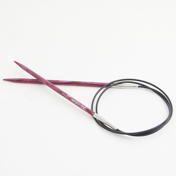 Knitter's Pride Dreamz 24" Fixed Circular Needles - US 6 | 4mm Fuschia Fan