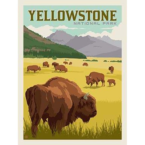 National Parks Poster Panel - Yellowstone