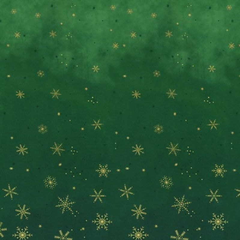 Ombre Flurries - Christmas Green