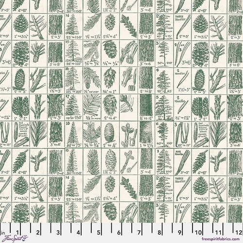 Pine Chart - Green FLANNEL