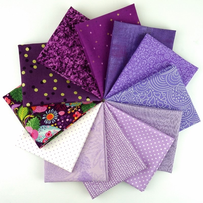 Color Play Purple Rain Fat Quarter Bundle