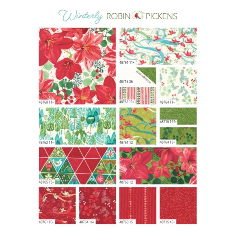 Winterly Charm Pack | Robin Pickens | 42- 5" Squares