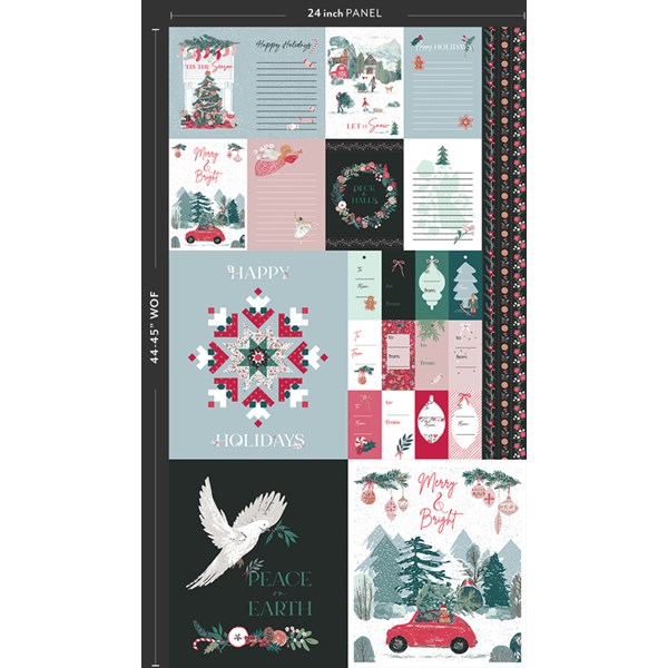 Wintertale Holiday Spirit Panel | 24" x 44"