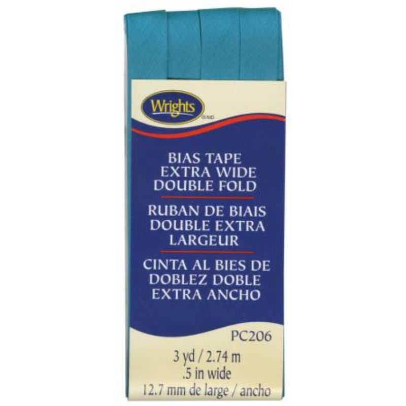 Wrights Extra Wide Double Fold Bias Tape - Mediterranean