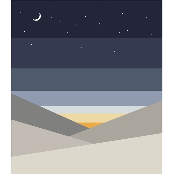 NightSky Quilt | Snowy Sunset