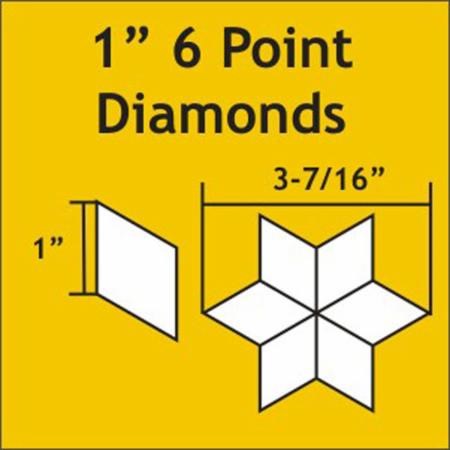 1'' Six Point Diamond Paper Pieces