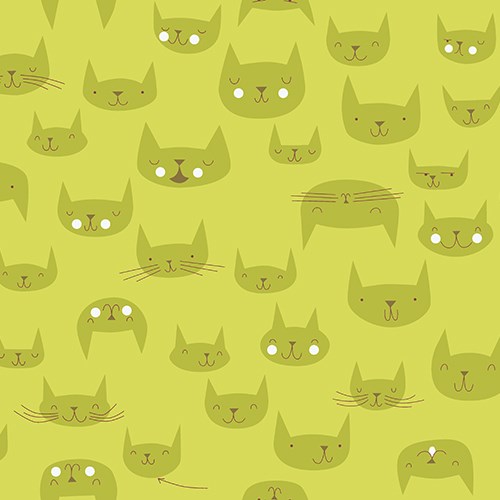 Purrfectly Happy in Olive