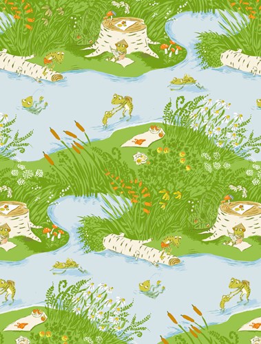 Frog Pond in Blue