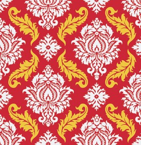 Damask in Red