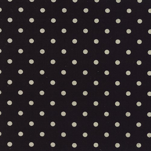 Linen Mochi Dot in Black