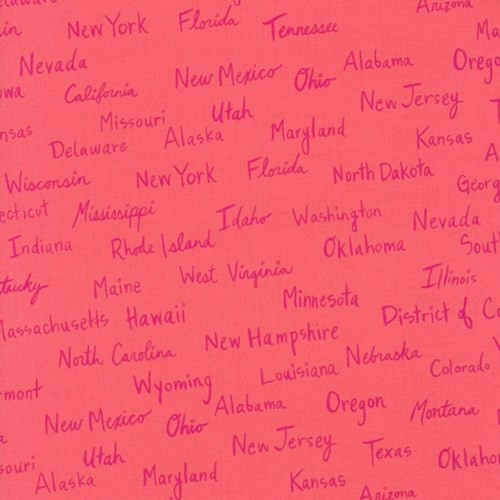 All the States in Pink