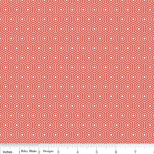 Hexagon in Red