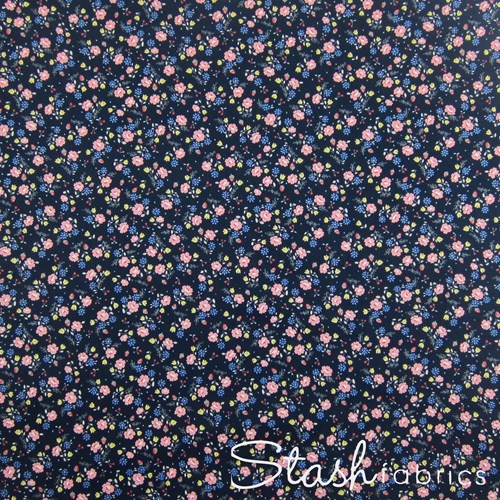 Floral in Navy