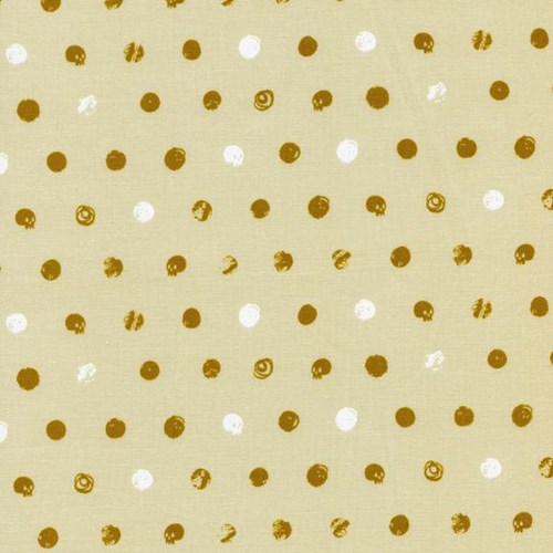 Skull Dot in Metallic Ivory