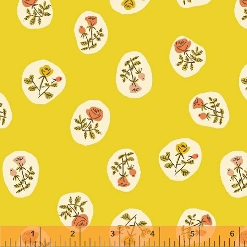 Scattered Floral in Yellow