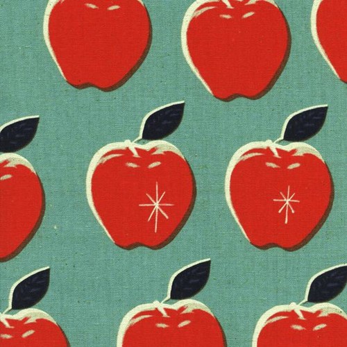 Canvas Apples in Blue/Red CANVAS