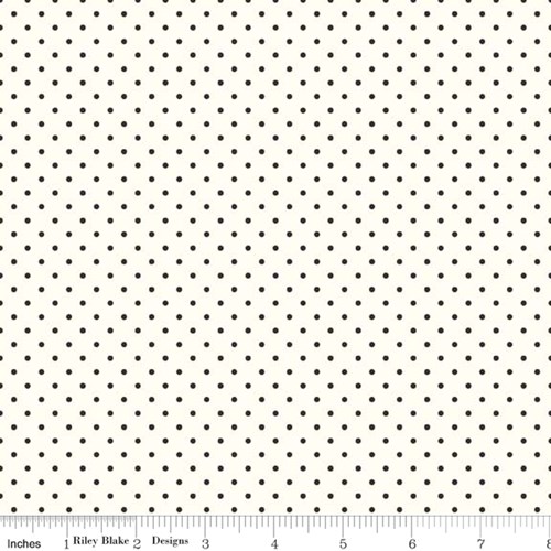 Le Creme Swiss Dots - Black