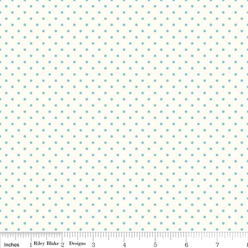 Le Creme Swiss Dots - Aqua