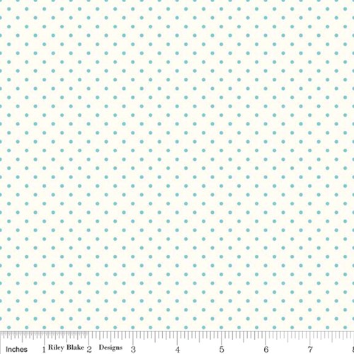 Le Creme Swiss Dots - Aqua