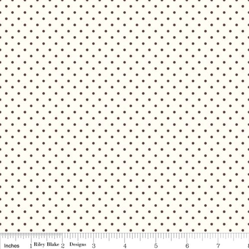 Le Creme Swiss Dots - Brown