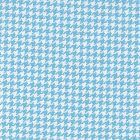 Houndstooth in Light Blue