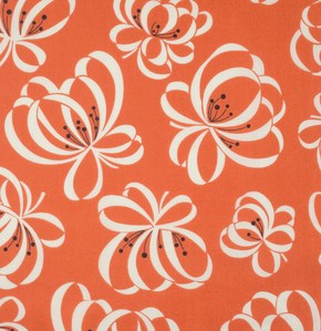 Ribbon Floral in Orange