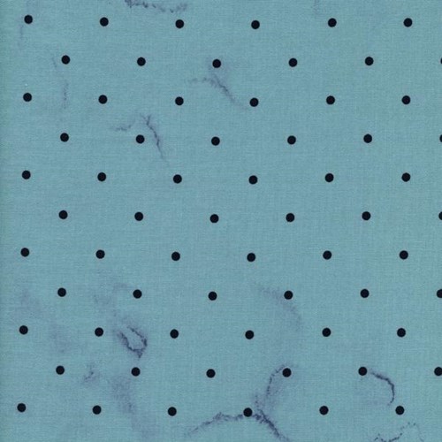 Tea Stained Dots in Blue by Melody Miller