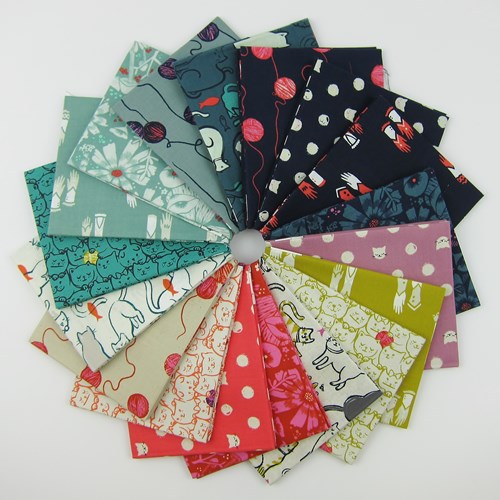 Cat Lady Fat Quarter Bundle by Sarah Watts of Cotton + Steel
