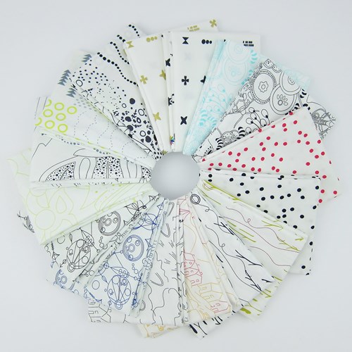Abacus Fat Quarter Bundle by Alison Glass