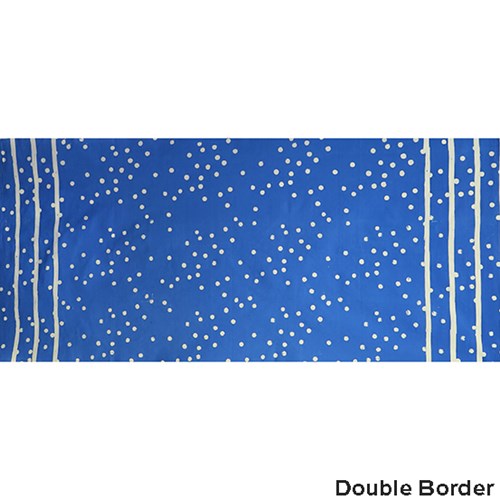 Speckle Double Border in Blue Jay