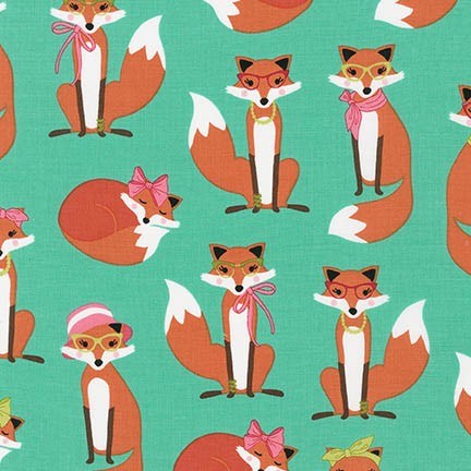 Fabulous Foxes in Aqua