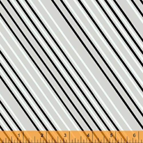 Airmail Stripe in Greyscale