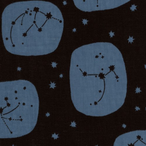 Trefle Cucito Constellations in Navy DOUBLE GAUZE