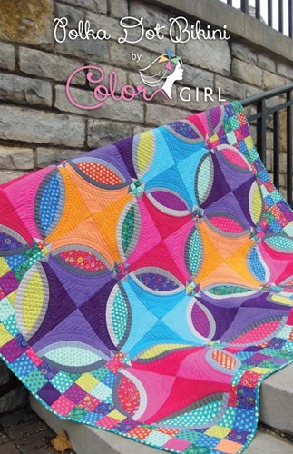 Polka Dot Bikini Quilt Pattern by Sharon McConnell of Color Girl